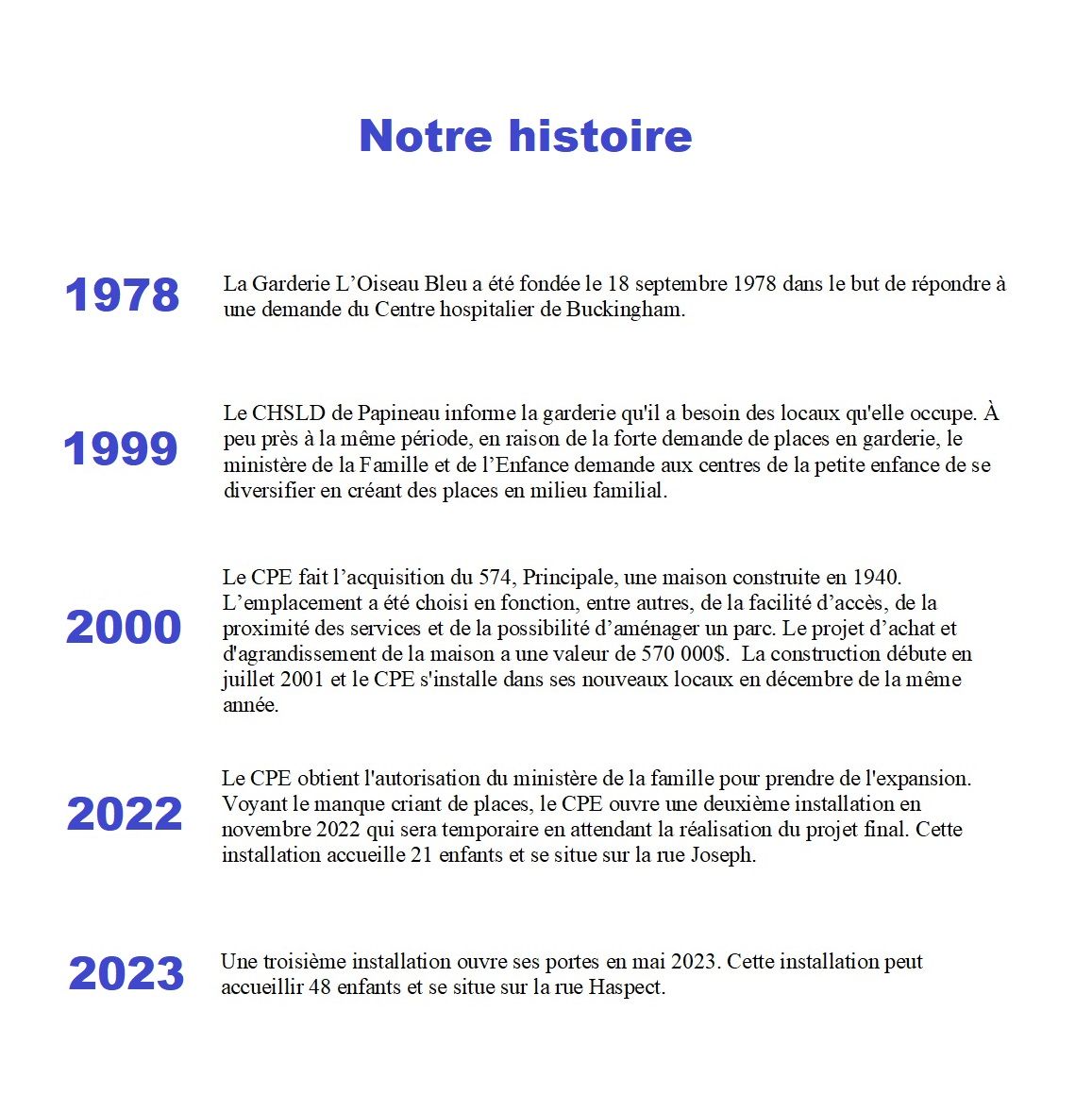 Image: Notre histoire bleu